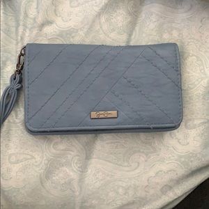 blue wallet